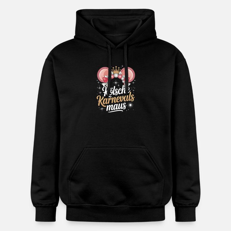 Kölsche Karnevalsmaus Karneval Köln Kölner Maus - Gildan Unisex Softstyle® Midweight Hoodie - Schwarz
