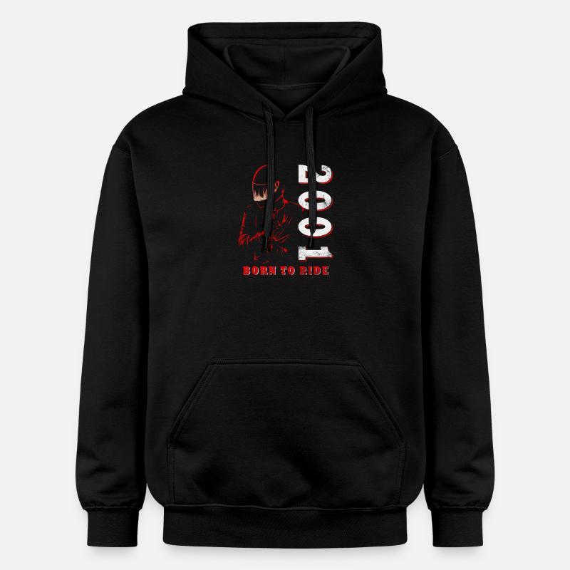 25e anniversaire motard motard 2001 - Sweat à capuche Softstyle® Gildan Unisexe - noir