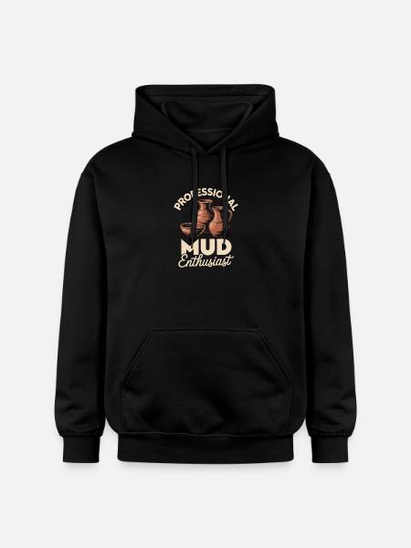 Pottery Art Clay Atelier Design - Gildan Unisex Softstyle® Midweight Hoodie - black