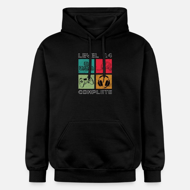 Niveau 14 terminé - Sweat à capuche Softstyle® Gildan Unisexe - noir