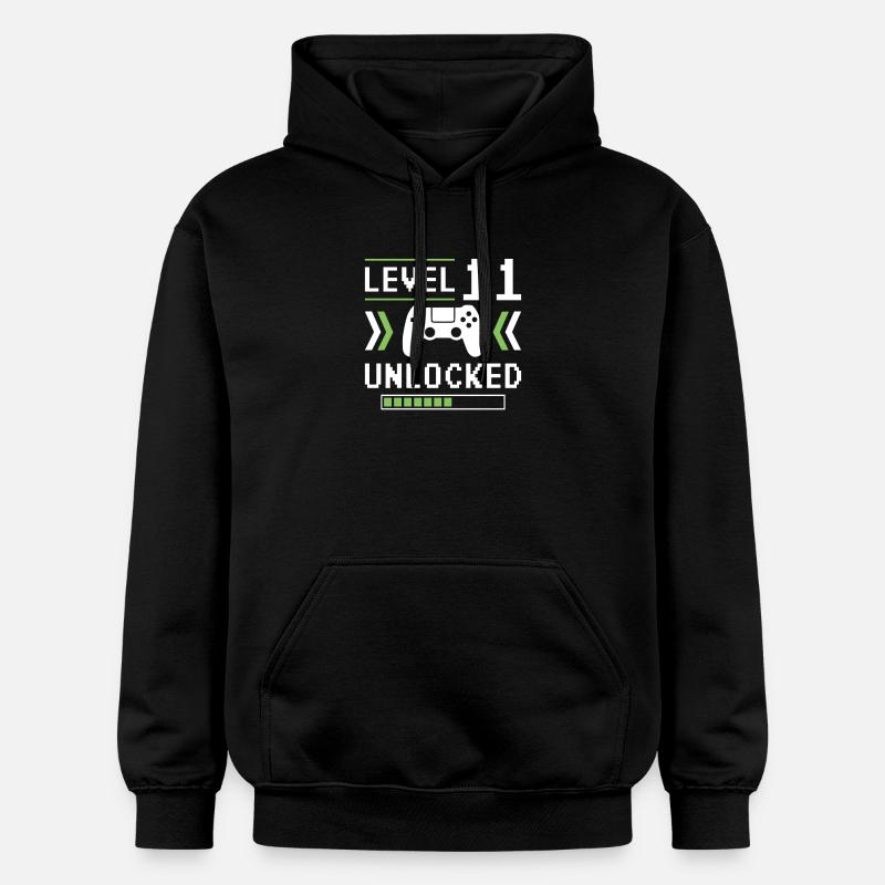 Niveau 11 - Sweat à capuche Softstyle® Gildan Unisexe - noir