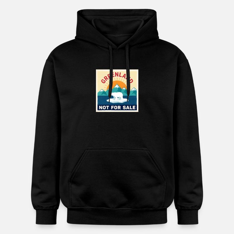 Groenland Pas à vendre Ours polaire - Sweat à capuche Softstyle® Gildan Unisexe - noir