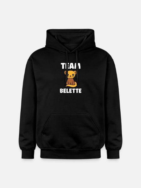 Team Belette Chaton Mascot - Sweat à capuche Softstyle® Gildan Unisexe - noir