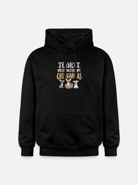 Chihuahua Chihuahueño Easily - Gildan Unisex Softstyle® Midweight Hoodie - black