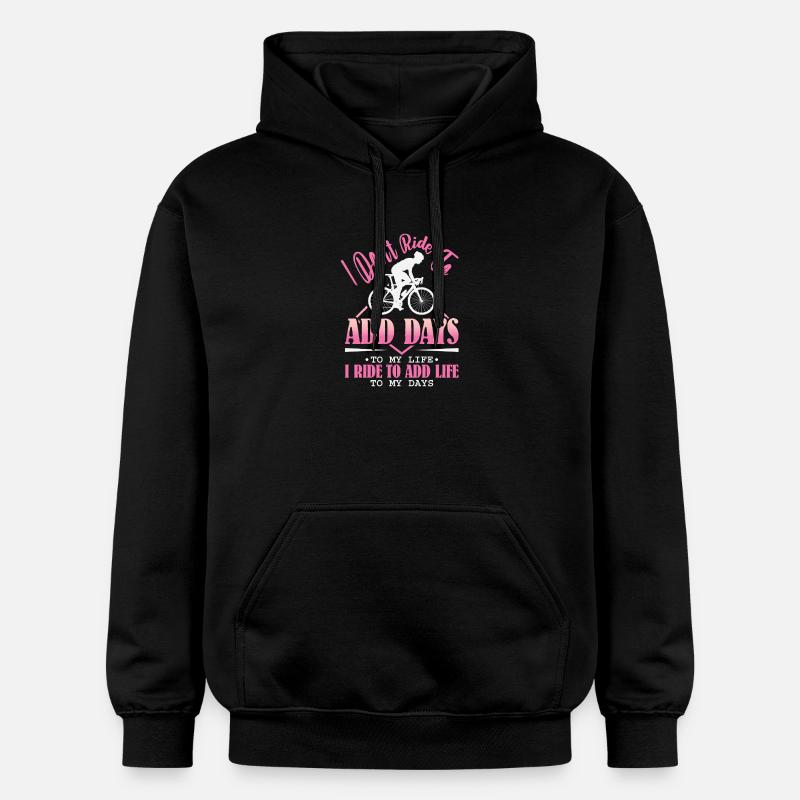 Vélo de route Cyclisme Vélo Cyclisme - Sweat à capuche Softstyle® Gildan Unisexe - noir