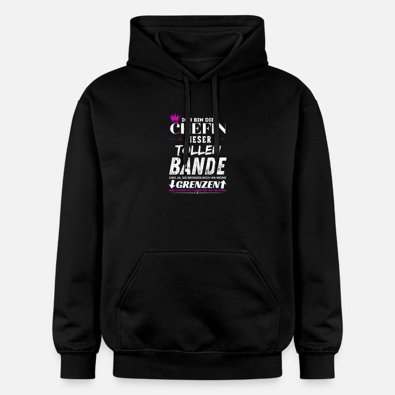 Chefin dieser Tollen Bande Chefin Geschenke - Sweat à capuche Softstyle® Gildan Unisexe - noir