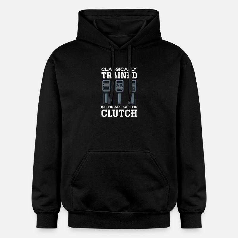 Voiture manuelle, entraînée classiquement - Sweat à capuche Softstyle® Gildan Unisexe - noir