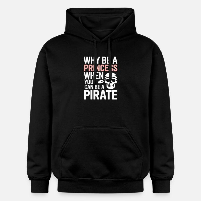 Princesse Pirate Audace - Sweat à capuche Softstyle® Gildan Unisexe - noir