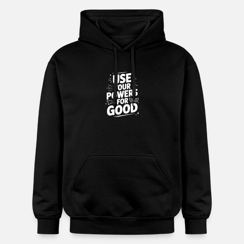 Utilisez vos pouvoirs pour le bien - Sweat à capuche Softstyle® Gildan Unisexe - noir