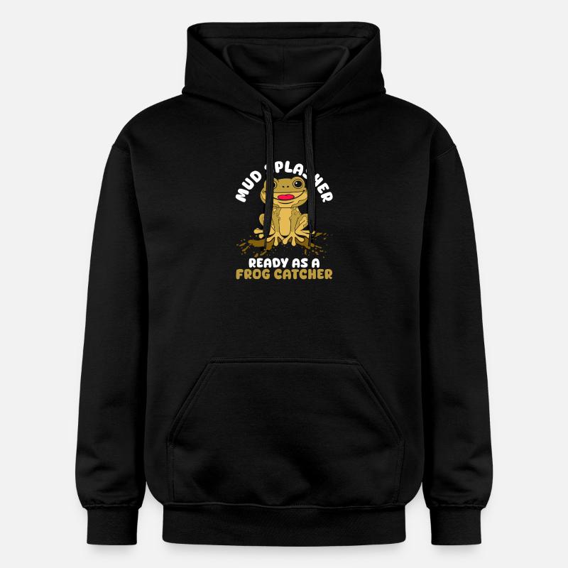 Trape-grenouilles, Éclabousseur-boue, grenouille - Sweat à capuche Softstyle® Gildan Unisexe - noir