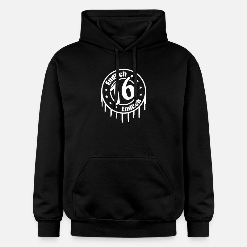 Enfin 16 ans - Sweat à capuche Softstyle® Gildan Unisexe - noir