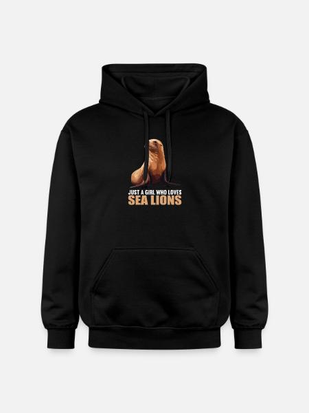 Seelöwen Seelöwe - Gildan Unisex Softstyle® Midweight Hoodie - Schwarz