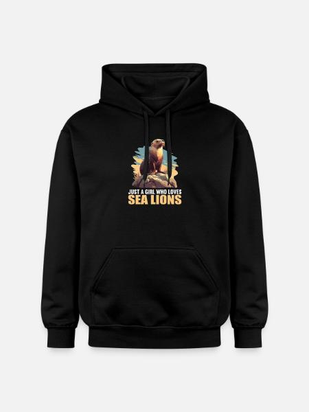 Seelöwen Seelöwe - Gildan Unisex Softstyle® Midweight Hoodie - Schwarz