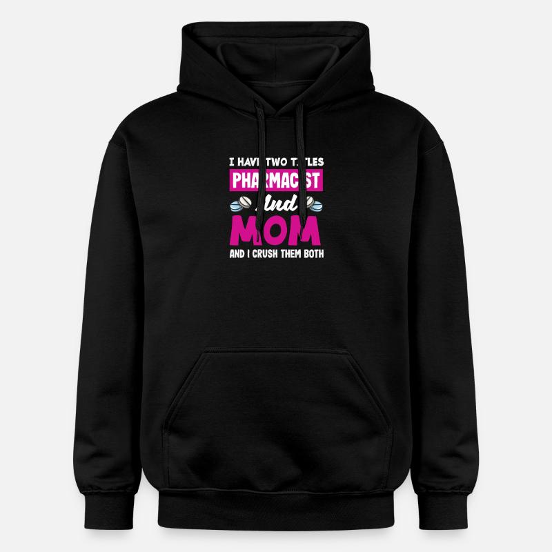 Maman pharmacienne Crush Boths Pharmacien - Sweat à capuche Softstyle® Gildan Unisexe - noir