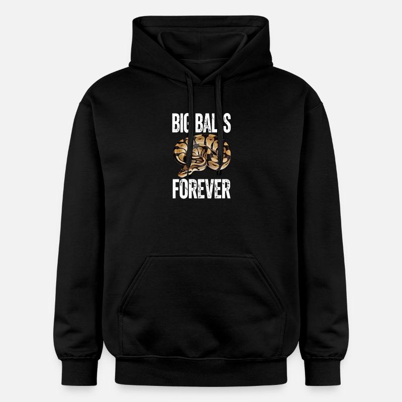 Königspython Schlangen Liebhaber Terrarium Python - Gildan Unisex Softstyle® Midweight Hoodie - Schwarz