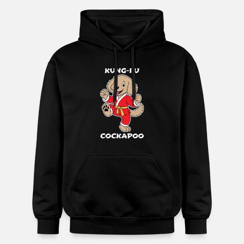 Cockapoo Kung-Fu - Sweat à capuche Softstyle® Gildan Unisexe - noir