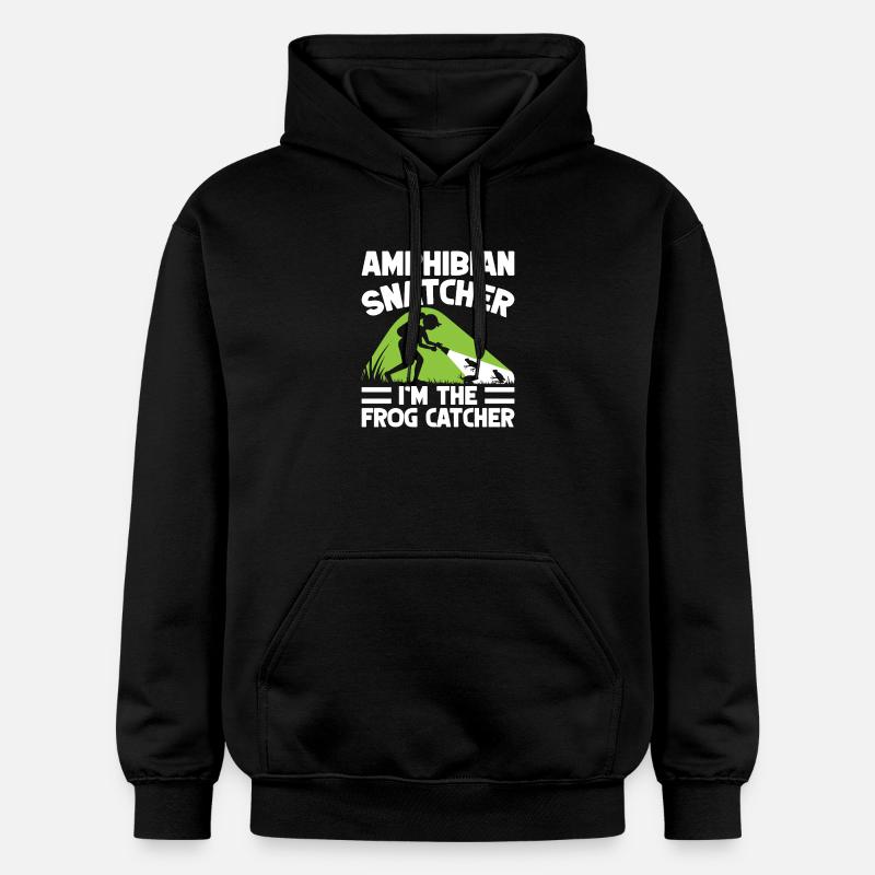 Grenouille attrapeuse, grenouille amphybienne - Sweat à capuche Softstyle® Gildan Unisexe - noir