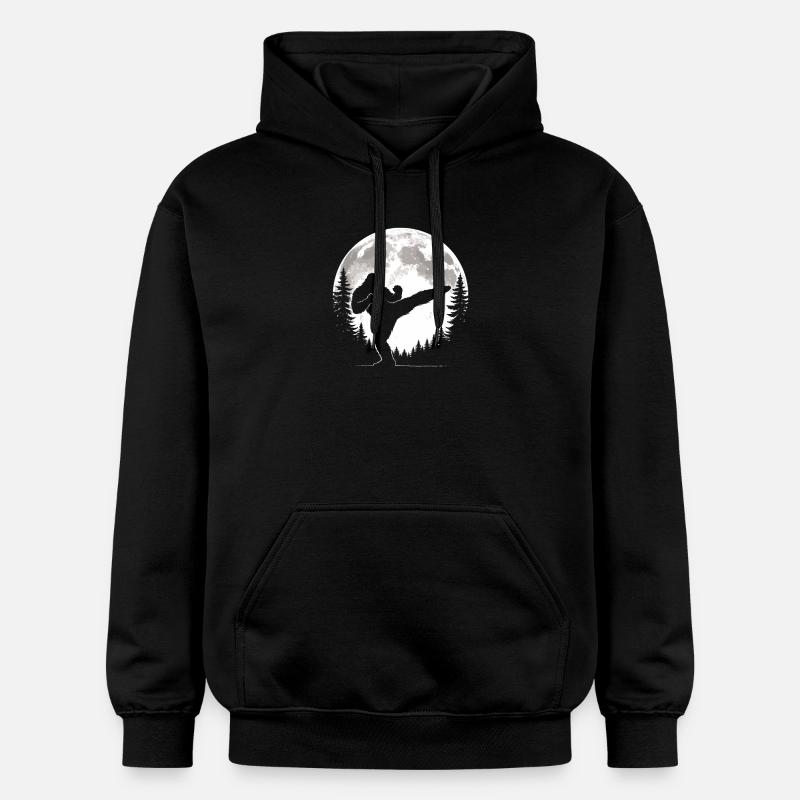 Bigfoot Kickboxing Moon - Sweat à capuche Softstyle® Gildan Unisexe - noir