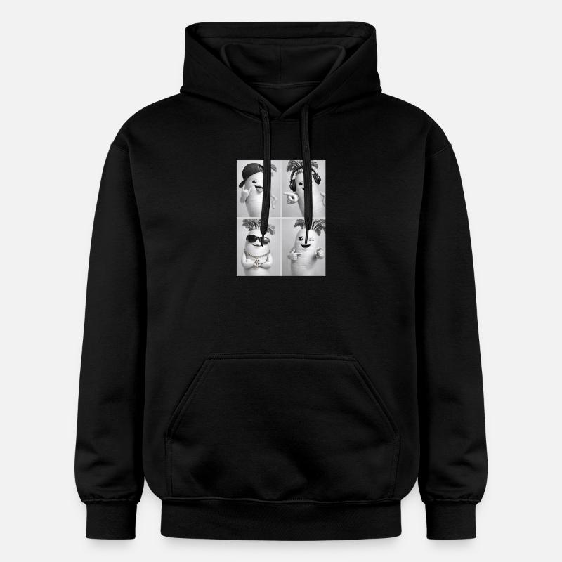 Radis Daikon - Sweat à capuche Softstyle® Gildan Unisexe - noir
