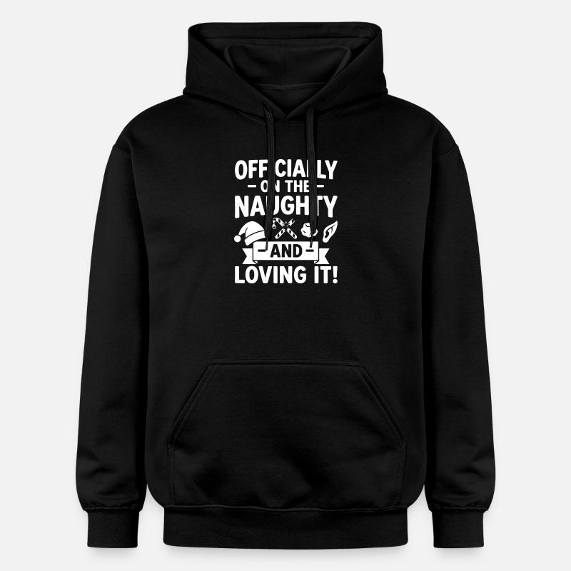Noël coquin et aimant - Sweat à capuche Softstyle® Gildan Unisexe - noir