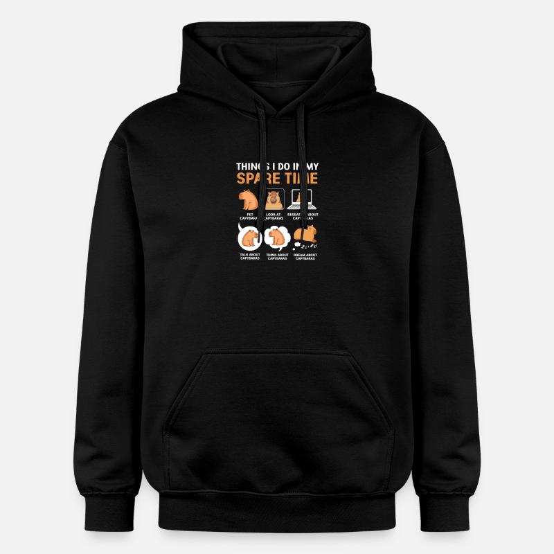 Capybara Capibara - Sweat à capuche Softstyle® Gildan Unisexe - noir