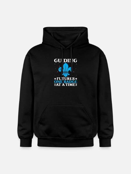 Girl Scout Leader Guiding Futures Scout - Gildan luvtröja unisex Softstyle® Midweight - svart