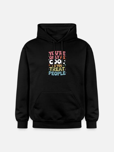 Saying Statement Respect Kindness Gift - Gildan Unisex Softstyle® Midweight Hoodie - black