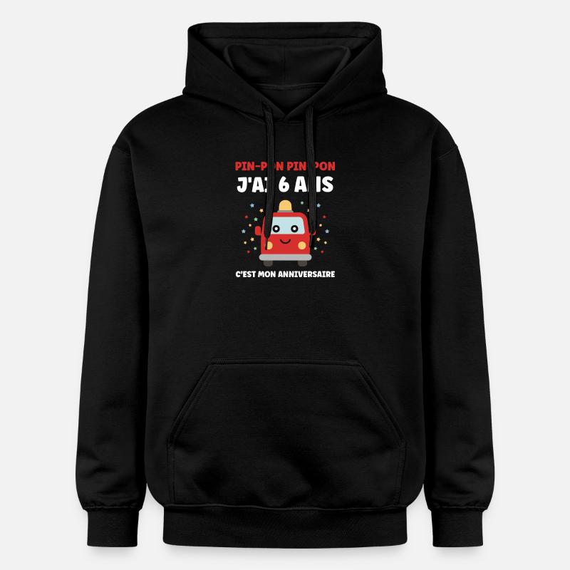 6 ans - Sweat à capuche Softstyle® Gildan Unisexe - noir