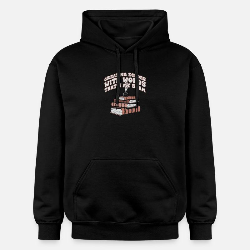Echos durch Worte Slam-Stack - Gildan Unisex Softstyle® Midweight Hoodie - Schwarz