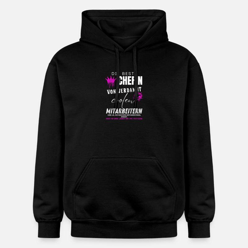 Meilleur patron d’employés vraiment cool - Sweat à capuche Softstyle® Gildan Unisexe - noir