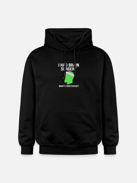 Schädel-Hirn-Trauma Schädelhirntrauma Autounfall - Gildan Unisex Softstyle® Midweight Hoodie - Schwarz