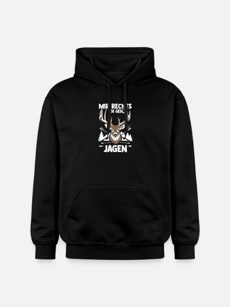 Jagd Jagen Waidmann Jäger - Gildan Unisex Softstyle® Midweight Hoodie - Schwarz