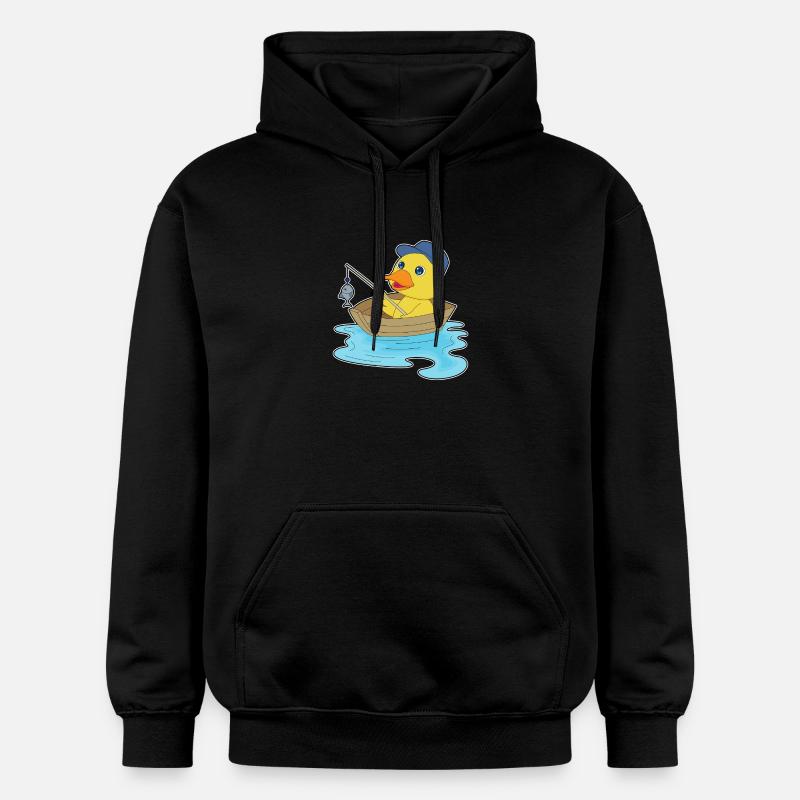Pêche au poisson canard pêcheur - Sweat à capuche Softstyle® Gildan Unisexe - noir