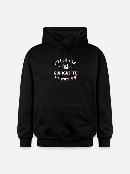 J'peux pas j'ai Guinguette - Sweat à capuche Softstyle® Gildan Unisexe - noir