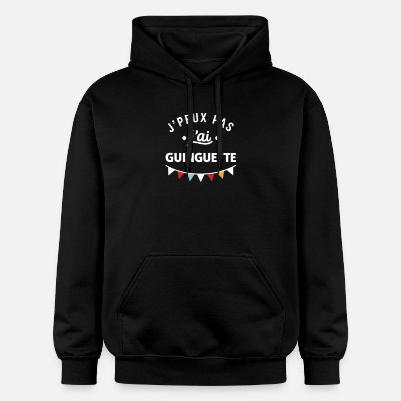 J'peux pas j'ai Guinguette - Sweat à capuche Softstyle® Gildan Unisexe - noir