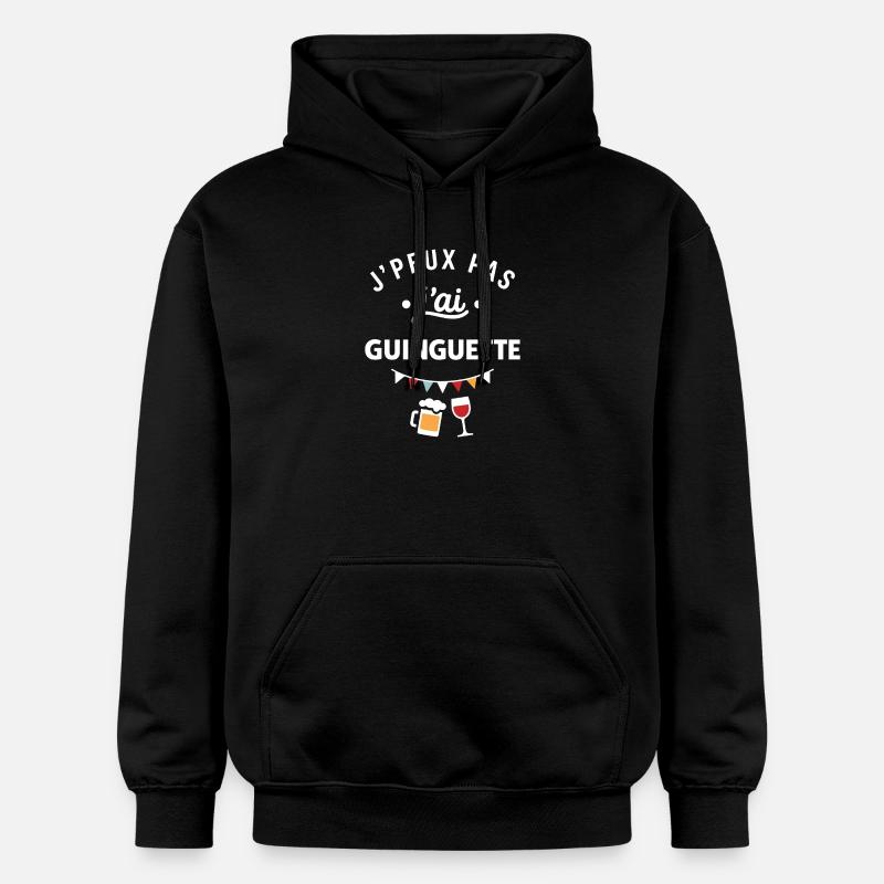 J'peux pas j'ai guinguette tee - Sweat à capuche Softstyle® Gildan Unisexe - noir