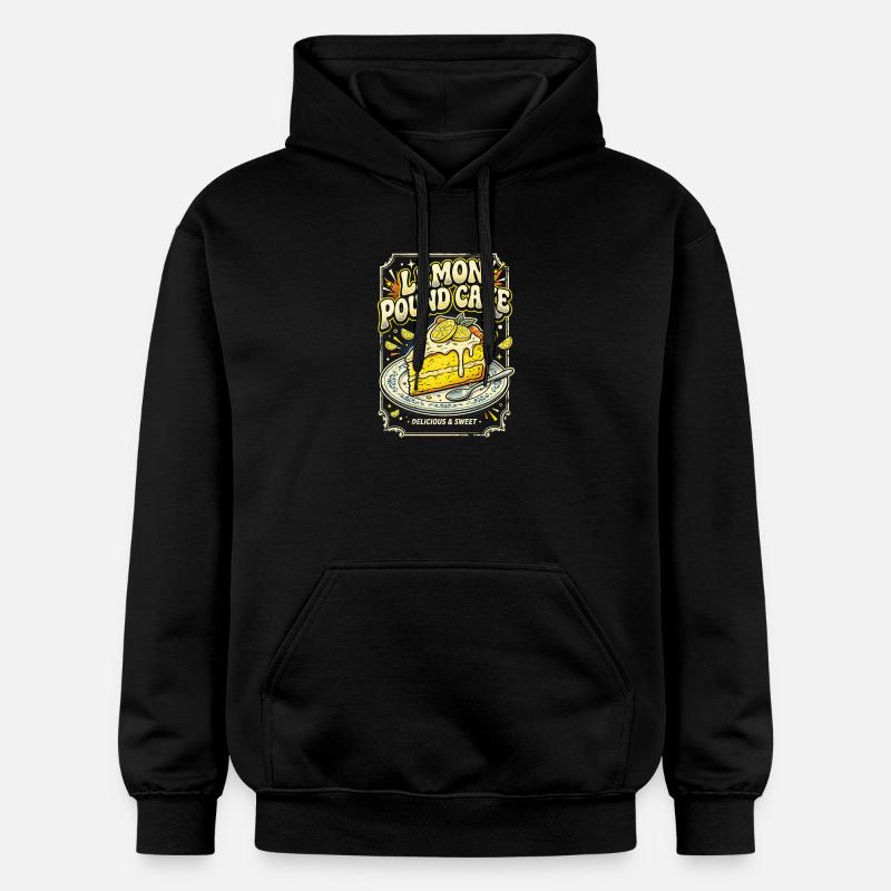 Illustration de gâteau au citron - Sweat à capuche Softstyle® Gildan Unisexe - noir