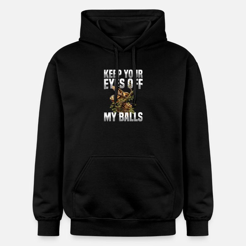 Königspython Schlangen Liebhaber Terrarium Python - Gildan Unisex Softstyle® Midweight Hoodie - Schwarz