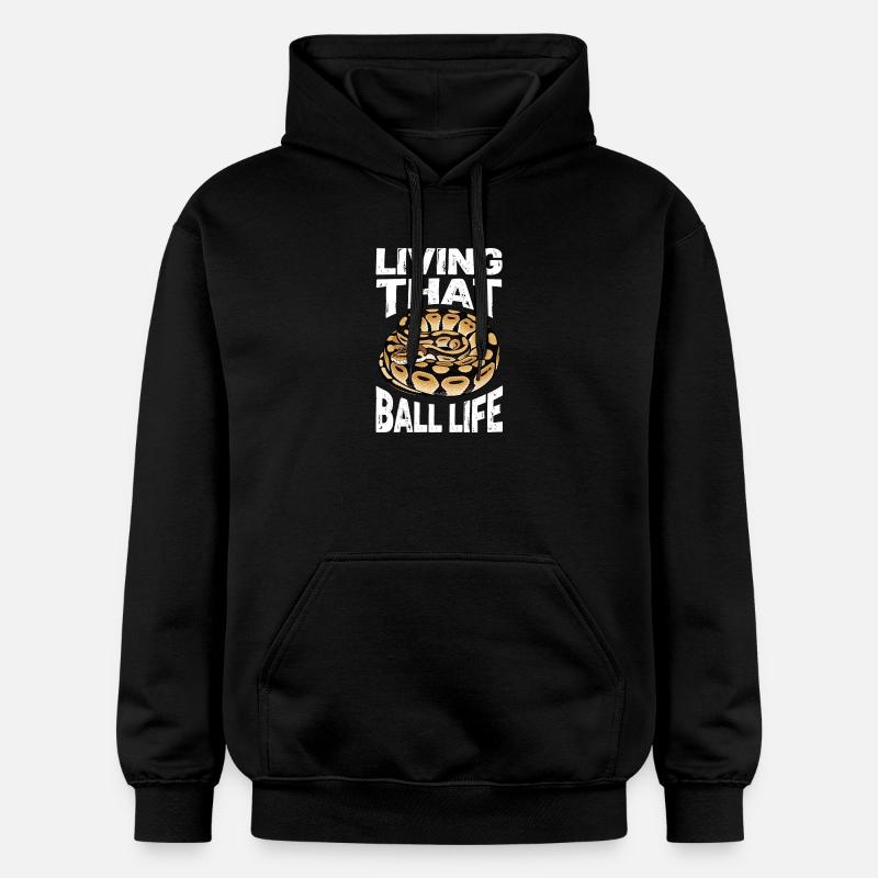 Königspython Schlangen Liebhaber Terrarium Python - Gildan Unisex Softstyle® Midweight Hoodie - Schwarz