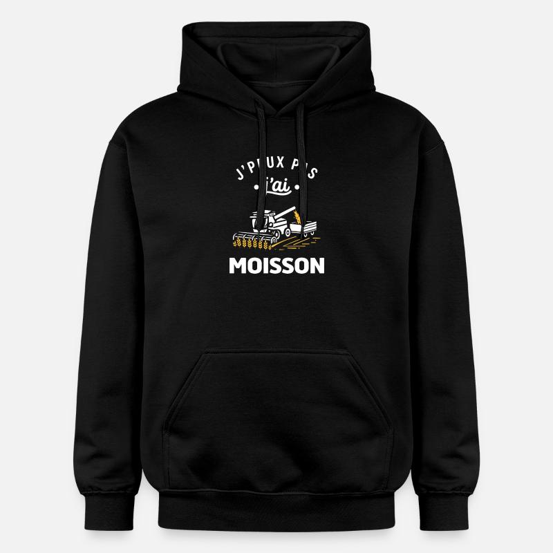 J'peux pas j'ai moisson - Sweat à capuche Softstyle® Gildan Unisexe - noir