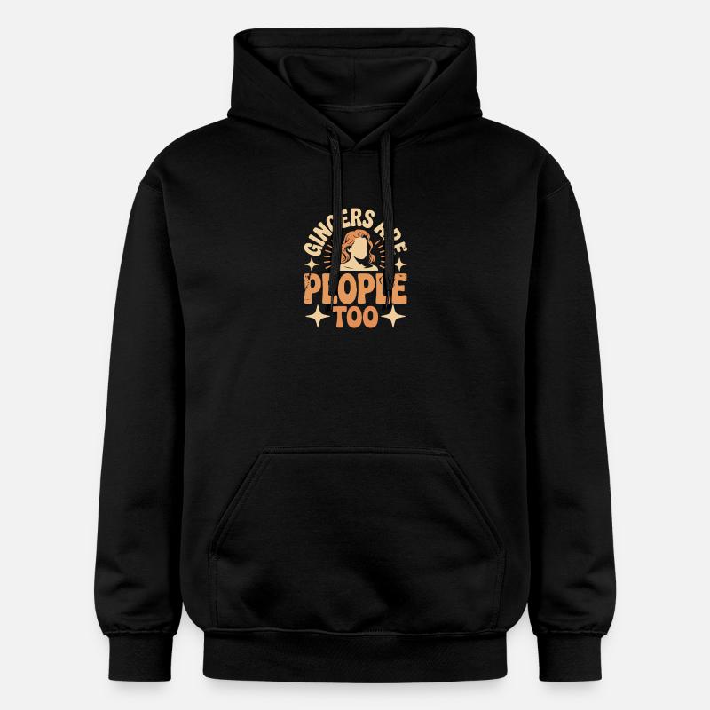 Les rouquins sont aussi des gens - Sweat à capuche Softstyle® Gildan Unisexe - noir
