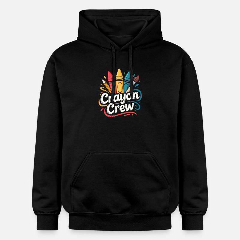 Crayon Crew Farbexplosion - Gildan Unisex Softstyle® Midweight Hoodie - Schwarz