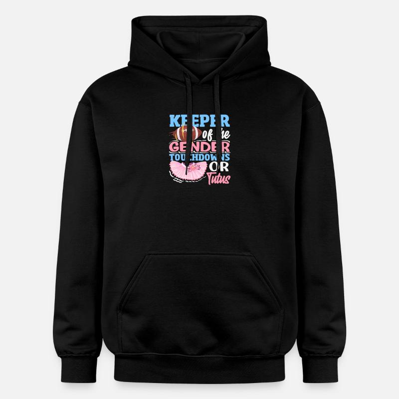 Hüter Des Geschlechts Touchdowns Oder Tutus - Gildan Unisex Softstyle® Midweight Hoodie - Schwarz