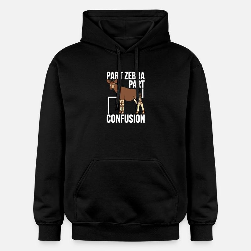 Okapi-liebhaber Okapi-tier Seltene Tierweltliebe - Gildan Unisex Softstyle® Midweight Hoodie - Schwarz
