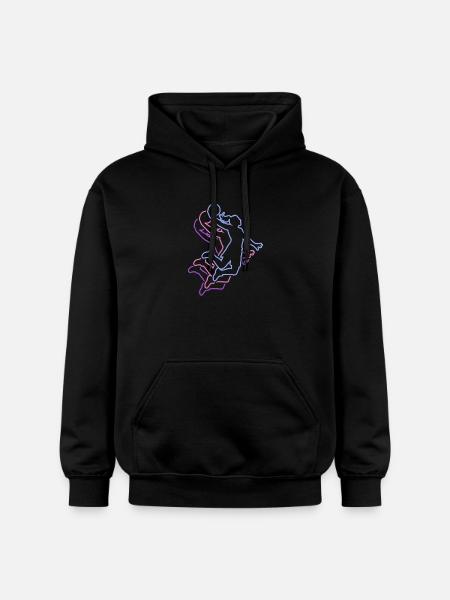 Basket-ball féminin - Sweat à capuche Softstyle® Gildan Unisexe - noir
