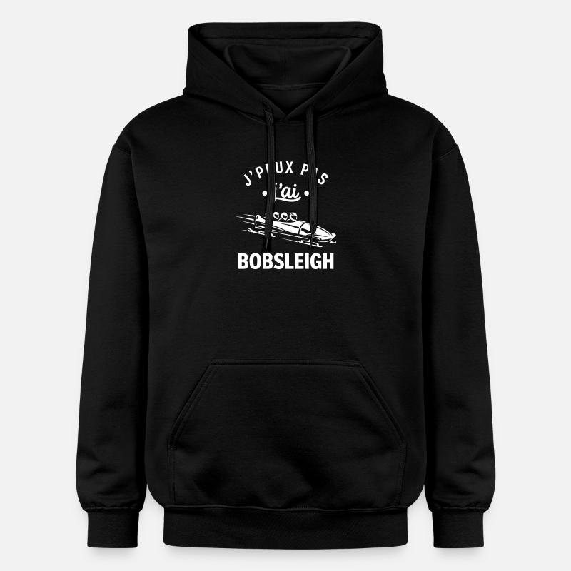 J'peux pas j'ai Bobsleigh - Sweat à capuche Softstyle® Gildan Unisexe - noir