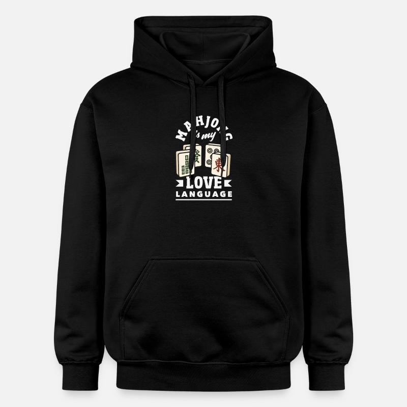C’est l’heure du Mahjong - Sweat à capuche Softstyle® Gildan Unisexe - noir