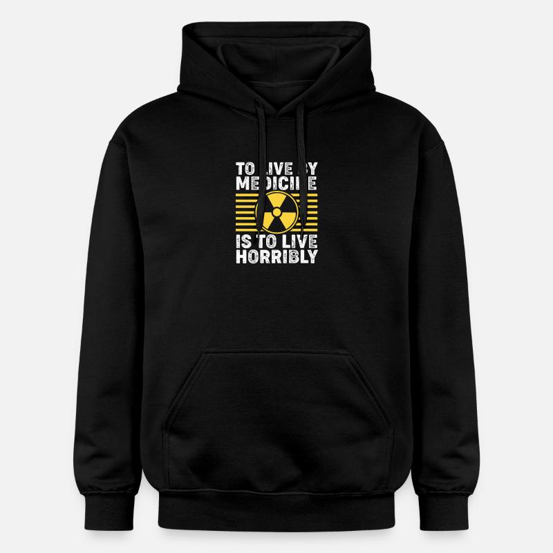 Radiologie Nuklear Atom Nuklearmedizin - Gildan Unisex Softstyle® Midweight Hoodie - Schwarz