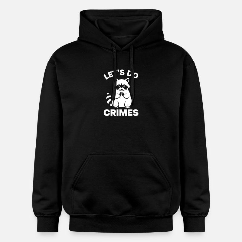 Dicton de la malice du raton laveur - Sweat à capuche Softstyle® Gildan Unisexe - noir