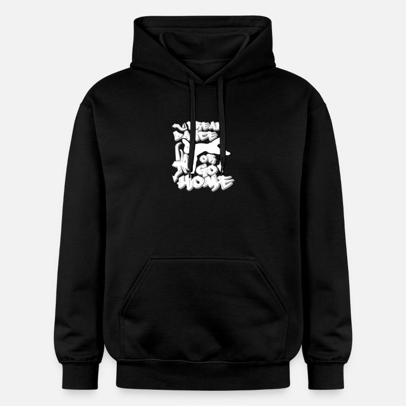 Breakdance ou rentrer chez soi - Sweat à capuche Softstyle® Gildan Unisexe - noir